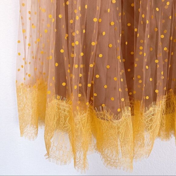 Self-Portrait Polka Dot MIDI Skirt - Picture 7 of 13